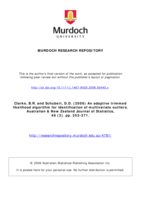 An adaptive trimmed likelihood algorithm for identification of multivariate outliers