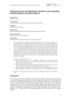 Perspectives from the stakeholder: Students’ views regarding learning analytics and data collection