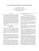 New safety evaluation methodology; A gold mining application