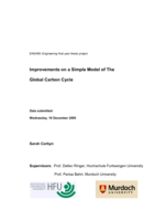 Improvements on a simple model of the global carbon cycle