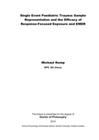 Single event paediatric trauma: Sample representation and the efficacy of response-focused exposure and EMDR