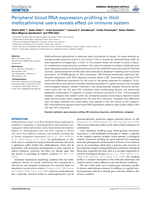 Peripheral blood RNA expression profiling in illicit methcathinone users reveals effect on immune system