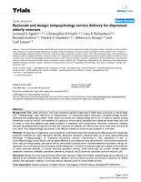 Rationale and design: telepsychology service delivery for depressed elderly veterans