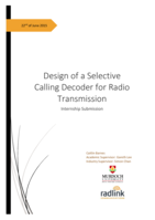 Design of a selective calling decoder for radio transmission