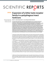 Expansion of a bitter taste receptor family in a polyphagous insect herbivore