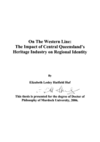 On the western line: the impact of Central Queensland's heritage industry on regional identity