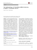 The Epidemiology of Clostridium difficile Infection in Japan: A Systematic Review