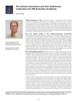 Fire-climate interactions and their biodiversity implications for SW Australian shrublands