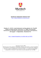 Load-balanced routing scheme for TinyOS-based wireless sensor networks