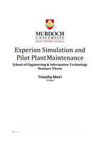 Experion simulation and pilot plant maintenance