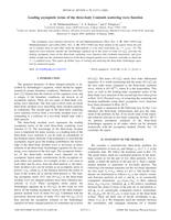 Leading asymptotic terms of the three-body Coulomb scattering wave function