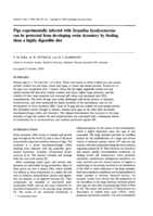 Pigs experimentally infected with Serpulina hyodysenteriae can be protected from developing swine dysentery by feeding them a highly digestible diet