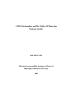 UMNO factionalism and the politics of Malaysian national identity