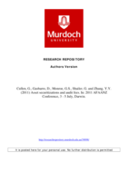 Asset securitizations and audit fees