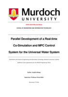 Parallel Development of a Real-time Co-Simulation and MPC Control System for the Universal Water System