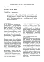 Phytophthora cinnamomi in Western Australia