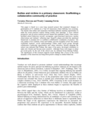 Bullies and victims in a primary classroom: Scaffolding a collaborative community of practice