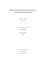 Efficacy and immunological mechanisms of type 1 interferon gene therapy in murine cytomegalovirus