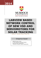 Labview based network control of sew VSD and servomotors for solar tracking