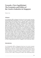 Towards a 'new equilibrium': The economics and politics of the creative industries in Singapore