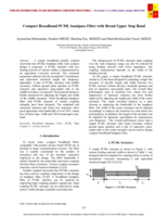 Compact broadband PCML bandpass filter with broad upper stop band