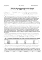 Molecular identification of genetically distinct accessions in the USDA chickpea core collection