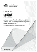 Australian Group on Antimicrobial Resistance (AGAR) Australian Gram-negative Sepsis Outcome Programme (GNSOP) Annual Report 2017