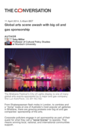 Global arts scene awash with big oil and gas sponsorship