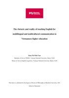The rhetoric and reality of teaching English for multilingual and multicultural communication in Vietnamese higher education