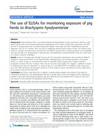 The use of ELISAs for monitoring exposure of pig herds to Brachyspira hyodysenteriae