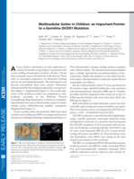Multinodular goiter in children: An important pointer to a germline DICER1 mutation