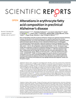Alterations in erythrocyte fatty acid composition in preclinical Alzheimer’s disease