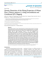 Genetic dissection of the mixing properties of wheat flour (Triticum aestivum L.) using unconditional and conditional QTL mapping