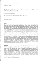 The nutritional eco-physiology of Chaetomorpha linum and Ulva rigida in Peel Inlet, Western Australia