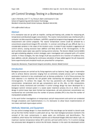 pH control strategy testing in a bioreactor