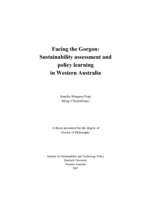 Facing the Gorgon: sustainability assessment and policy learning in Western Australia