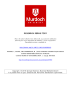 Emotional climate of a pre-service science teacher education class in Bhutan