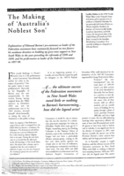 The making of 'Australia's Noblest Son'