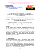 Study of physical, mechanical and thermal properties of unidirectional jute fiber reinforced PVC film composites