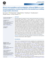 Novel microsatellites and investigation of faecal DNA as a non-invasive population monitoring tool for the banded hare-wallaby (Lagostrophus fasciatus)