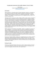 Learning about measurement with scientific calculators: the case of volume