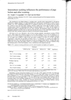 Intermittent suckling influences the performance of pigs before and after weaning