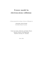 S-wave model in electron-atom collisions
