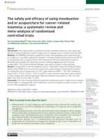 The safety and efficacy of using moxibustion and or acupuncture for cancer-related insomnia: A systematic review and meta-analysis of randomised controlled trials
