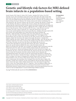 Genetic and lifestyle risk factors for MRI-defined brain infarcts in a population-based setting