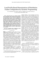Load profile based determination of distribution feeder configuration by dynamic programming