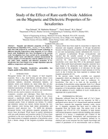 Study of the effect of rare-earth oxide addition on the magnetic and dielectric properties of Sr-hexaferrites
