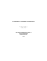 A critical analysis of the Australian Curriculum (History)