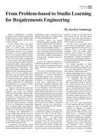 From problem-based to studio learning for requirements engineering