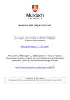 Cytokines in immune-mediated inflammatory myopathies: Cellular sources, multiple actions and therapeutic implications